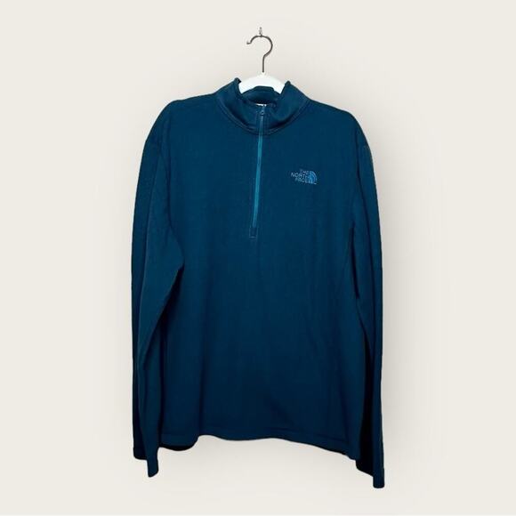 EUC | The North Face | 1/4 Zip Sweatshirt | Blue | Men’s Large - Picture 1 of 14